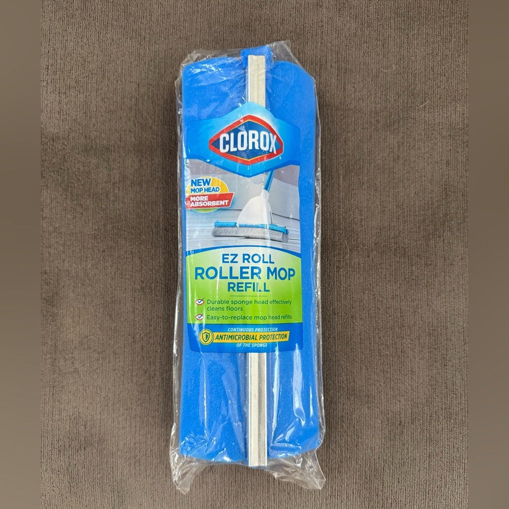 Clorox EZ ROLLER MOP REFILL New Antimicrobial‎  - Hardwood, Tile, Vinyl